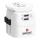 PRO Light Travel Adapter USB 2A - Worldwide, UK+USA+AUS/CN, 2x USB-A 12W