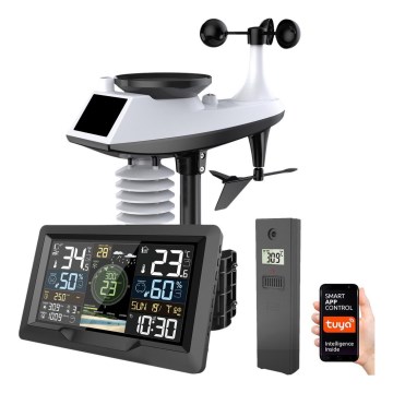 Professional weather station with color LCD display 2xAA Wi-Fi Tuya