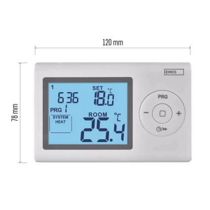 Programmable thermostat 2xAAA