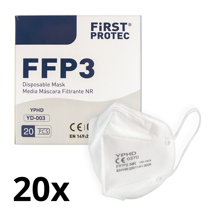 Protective equipment - respirator FFP3 NR CE 0370 20pcs