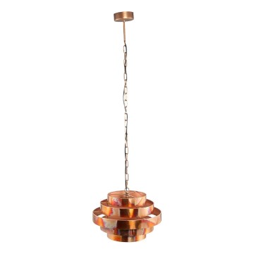 PTMD - ZANTH chain-hung pendant 1xE27/40W/230V Ø 42 cm, Copper finish