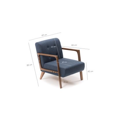 PUKI Armchair - Blue