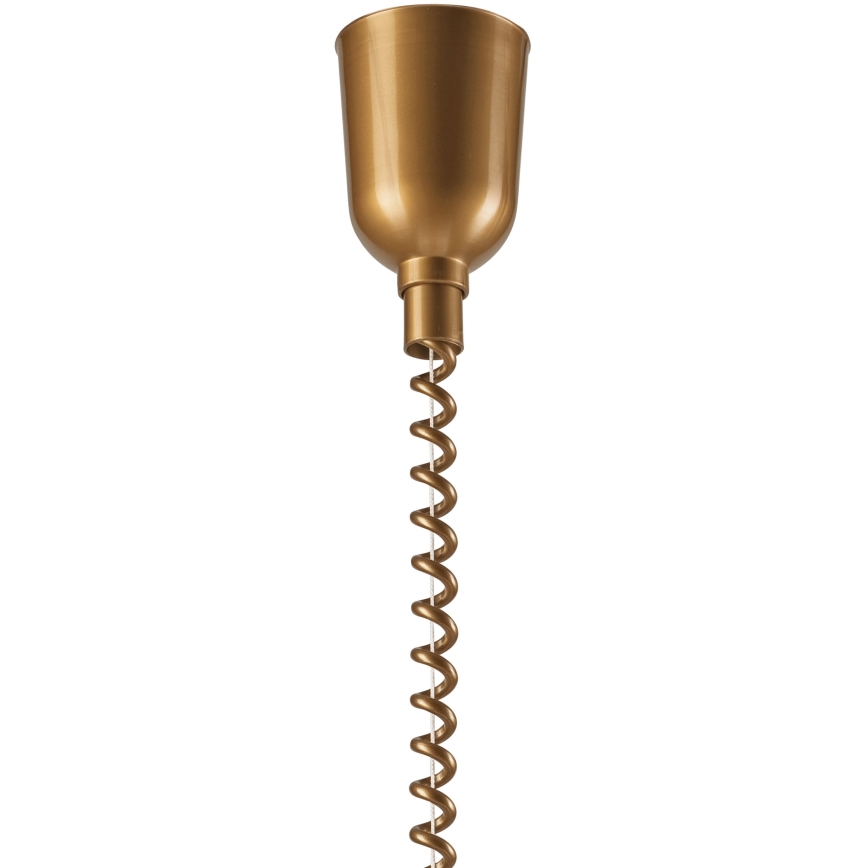 Pull-down chandelier CHIARA 1xE27/60W/230V beige/beech