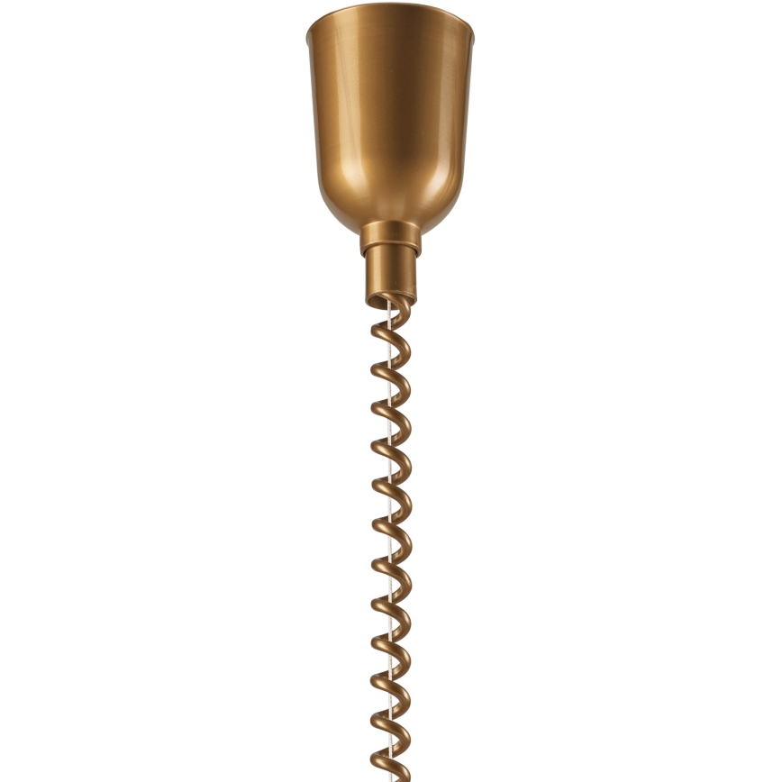 Pull-down chandelier CHIARA 1xE27/60W/230V brown/beech