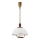 Pull-down chandelier RAMONA 1xE27/60W/230V beige/dark brown/pine