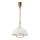 Pull-down chandelier RAMONA 1xE27/60W/230V beige/light brown/pine