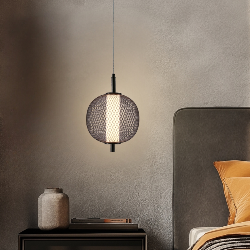 PUMA LED Cable Pendant 10W/230V Ø20 cm, Black