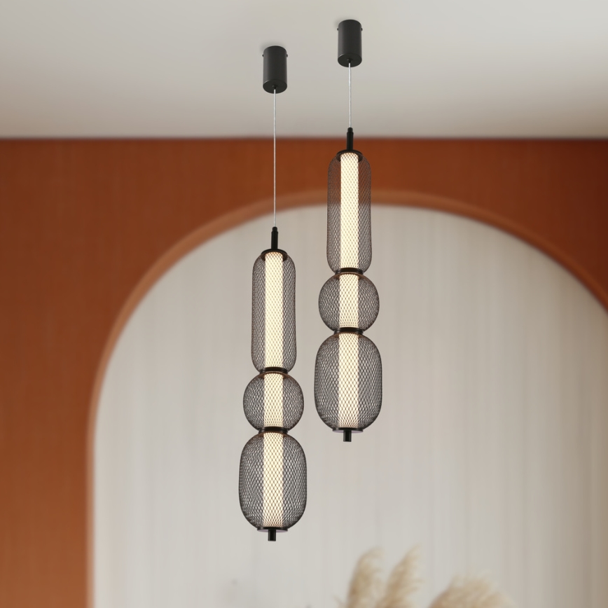 PUMA LED Pendant Light 15W 230V, Diameter 14 cm, Black