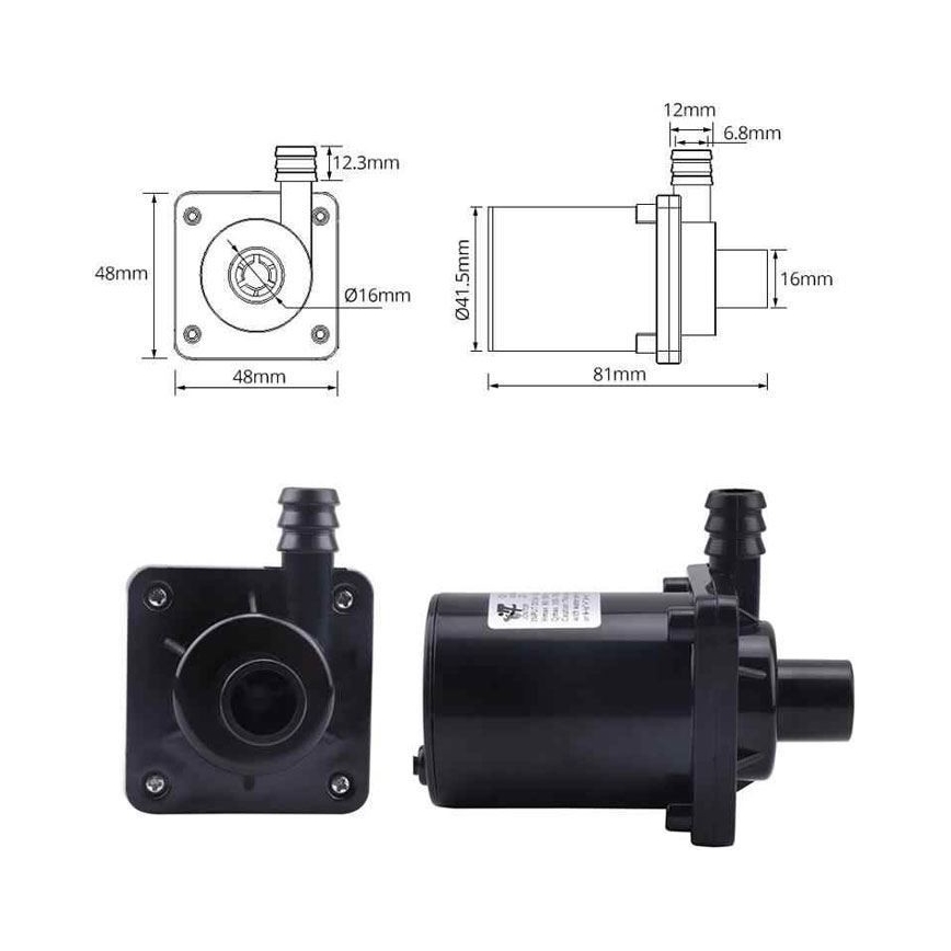 Pump 8-24VDC 900l/hour