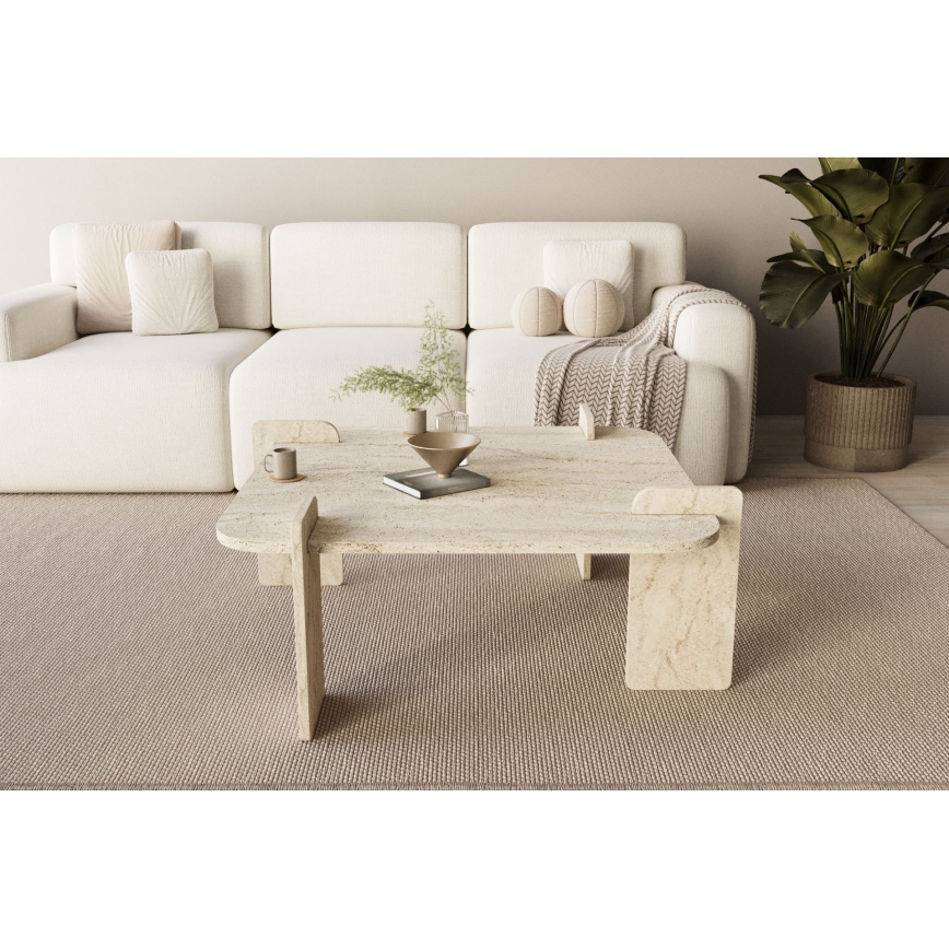 PURO 90x90 cm Coffee Table, Beige