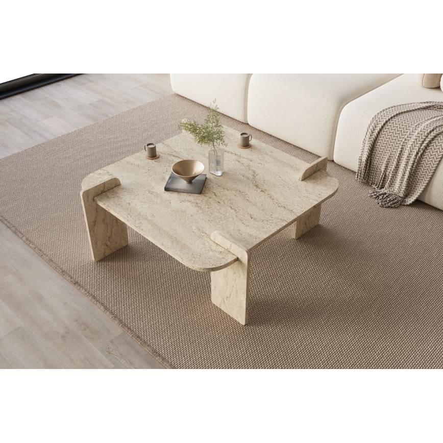 PURO 90x90 cm Coffee Table, Beige