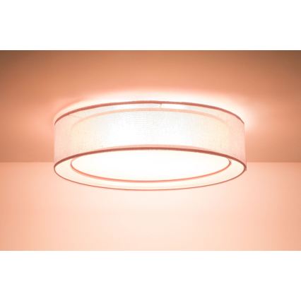 PURO Ceiling Light 2x E27/40W/230V, Ø 50 cm, Pink