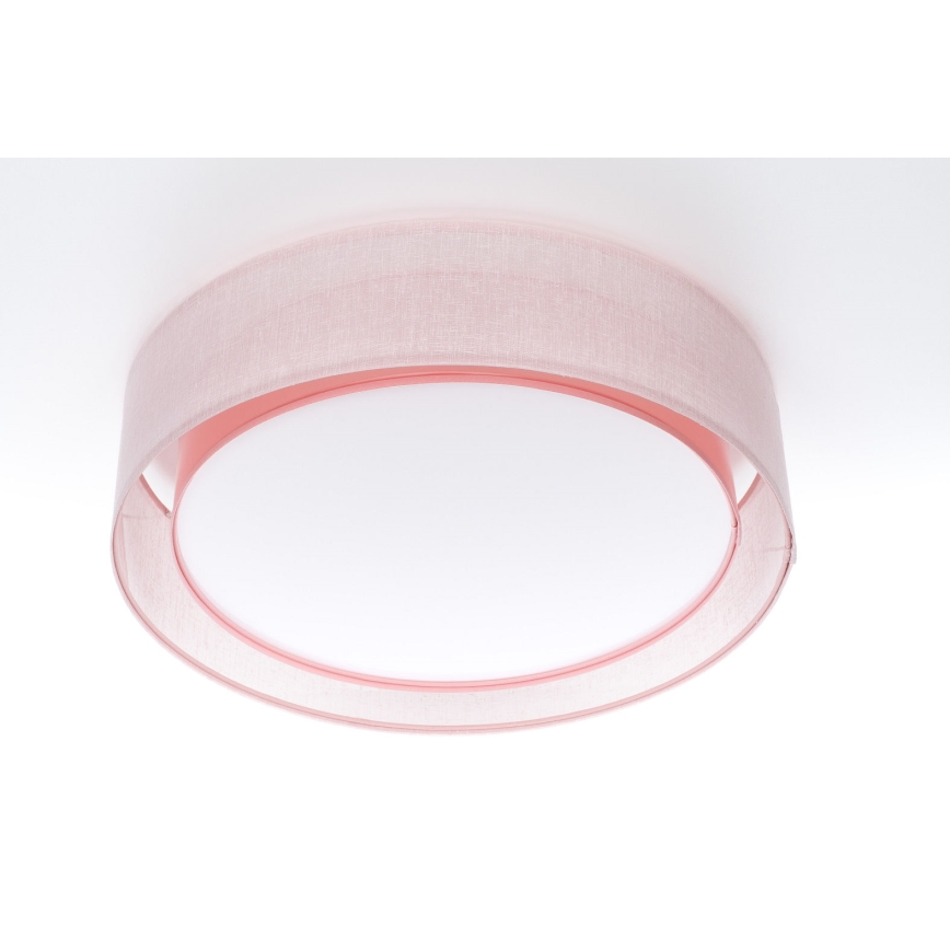 PURO Ceiling Light 2x E27/40W/230V, Ø 50 cm, Pink