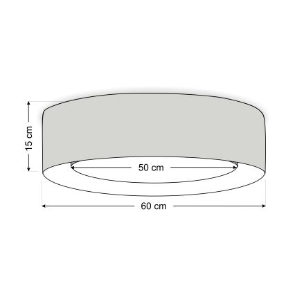 PURO Ceiling Light, 2x E27/40W/230V, Ø 60 cm, Green