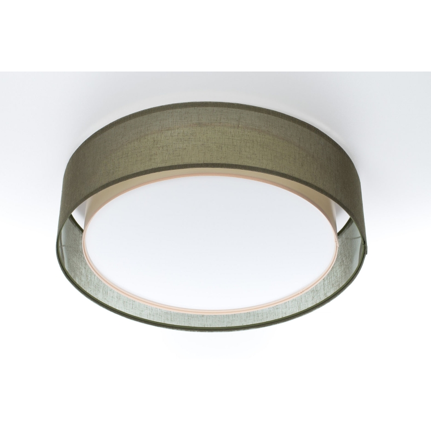 PURO Ceiling Light 2xE27/40W/230V Ø 50 cm Green