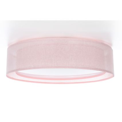 PURO Ceiling Light 2xE27/40W/230V Ø 60 cm Pink