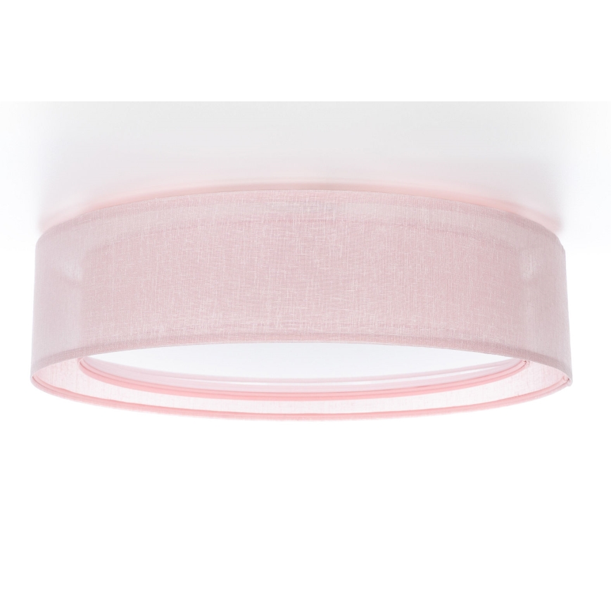 PURO Ceiling Light 2xE27/40W/230V Ø 60 cm Pink