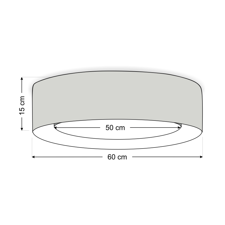 PURO Ceiling Light 2xE27/40W/230V Ø 60 cm Pink