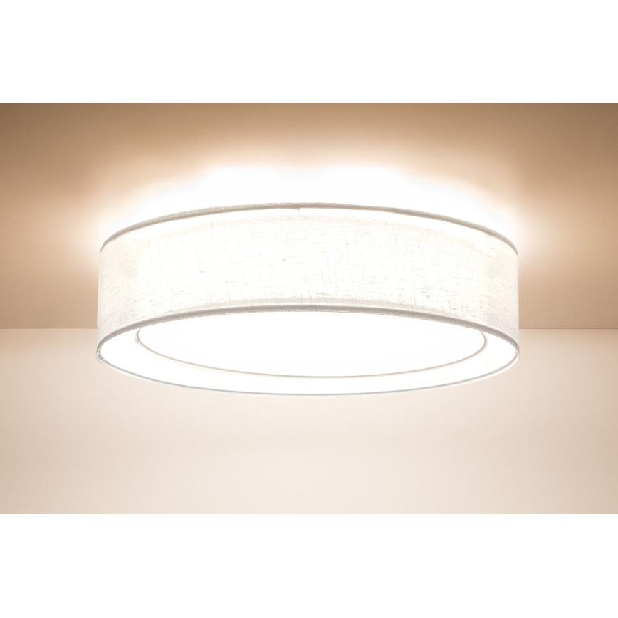PURO Ceiling Light 2xE27/40W/230V Ø 60 cm White