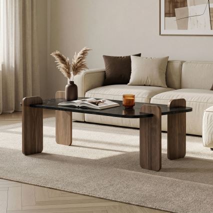 PURO Coffee Table 120 x 60 cm, Walnut/Black