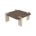PURO Coffee Table 90x90 cm Walnut/Beige
