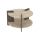 PURO Coffee Table, Ø 70 cm, Beige/Walnut