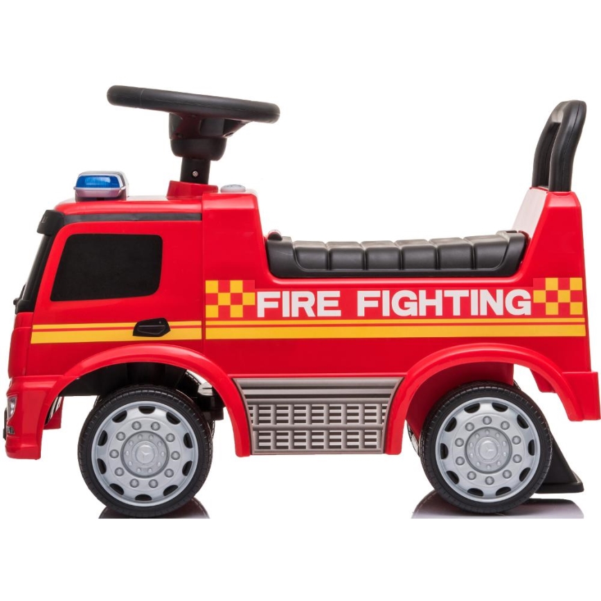 Push car Mercedes Fire truck 2xAA red