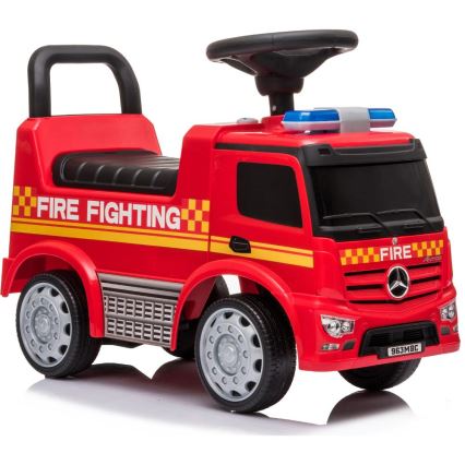 Push car Mercedes Fire truck 2xAA red