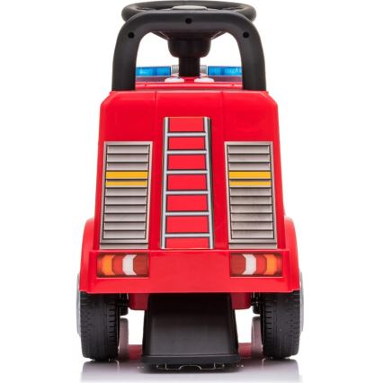 Push car Mercedes Fire truck 2xAA red