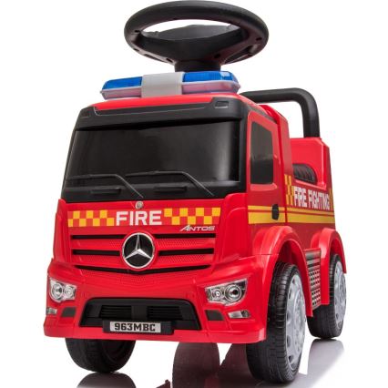 Push car Mercedes Fire truck 2xAA red
