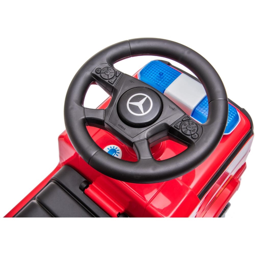 Push car Mercedes Fire truck 2xAA red