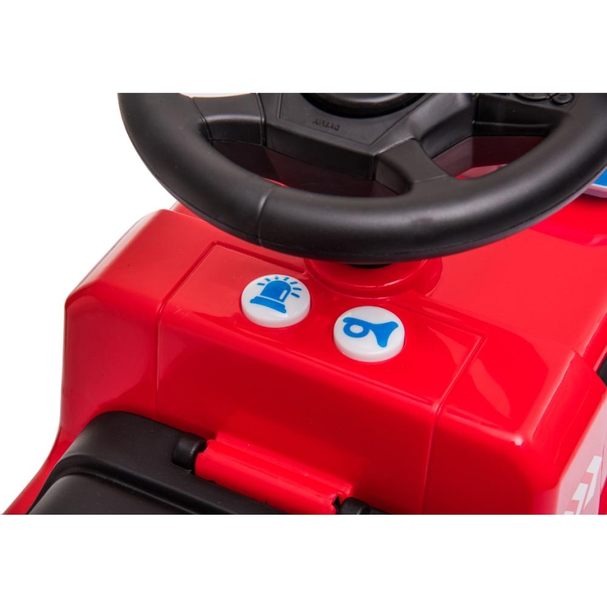 Push car Mercedes Fire truck 2xAA red