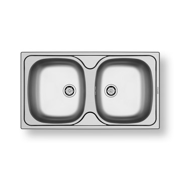 Pyramis 100125101 - Kitchen sink E78 78x43,5 cm satin