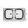 Pyramis 100125101 - Kitchen sink E78 78x43,5 cm satin