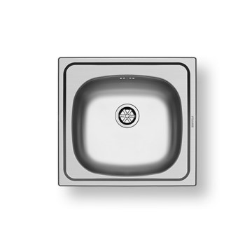 Pyramis 100139601 - Kitchen sink E33 46,5x43,5 cm satin