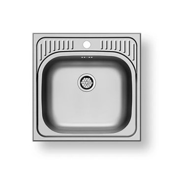 Pyramis 105061001 - Kitchen sink ET34 48x48 cm satin