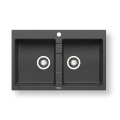 Pyramis 70053201 - Kitchen sink SPARTA 78x50 cm granite/black