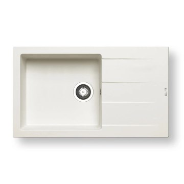 Pyramis 70070611 - Kitchen sink ATHLOS 86x50 cm granite/white
