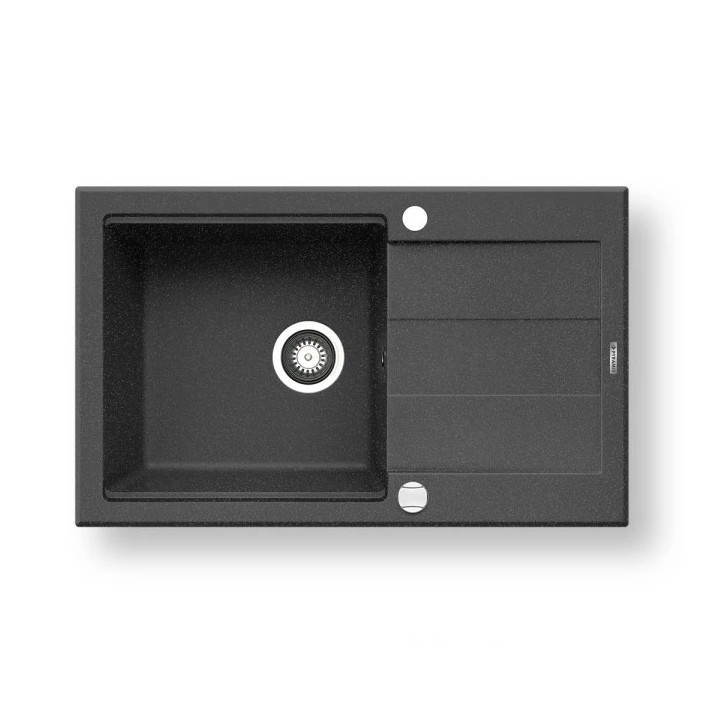 Pyramis 70083701 - Kitchen sink SPARTA PLUS LUX 78x48 cm granite/black