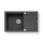 Pyramis 70083701 - SPARTA PLUS LUX Kitchen Sink 78x48 cm Granite/Black