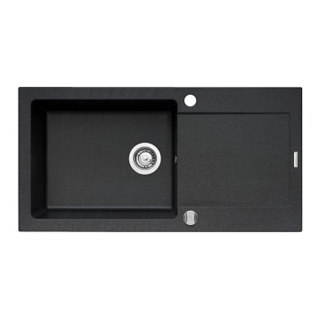 Pyramis 70089601 - Kitchen sink MIDO 100x50 cm granite/black