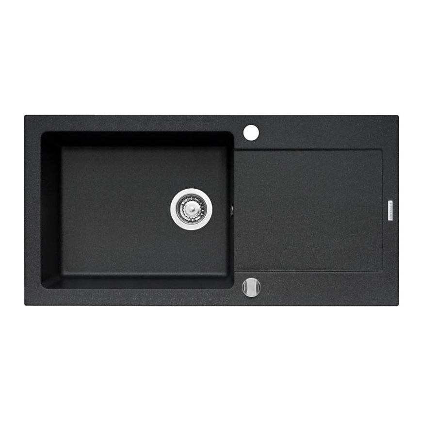 Pyramis 70089601 - Kitchen sink MIDO 100x50 cm granite/black