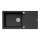 Pyramis 70089601 - Kitchen sink MIDO 100x50 cm granite/black