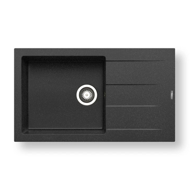 Pyramis 70107111 - ATHLOS Kitchen Sink 86 x 50 cm, Granite/Black