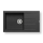 Pyramis 70107111 - ATHLOS Kitchen Sink 86 x 50 cm, Granite/Black