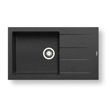 Pyramis 70107111 - Kitchen sink ATHLOS 86x50 cm granite/black