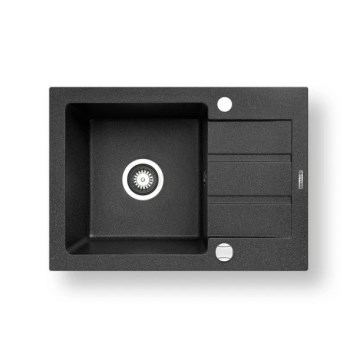 Pyramis 70165701 - Kitchen sink NEXT 62x44 cm granite/black
