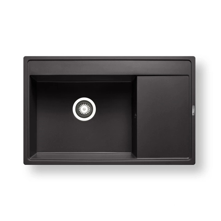 Pyramis 70168401 - CAMEA Kitchen Sink 79 x 50 cm, Granite, Black