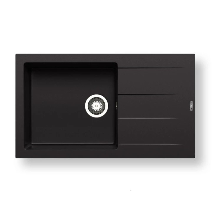 Pyramis 70217801 - Kitchen sink ATHLOS 86x50 cm granite/black matte