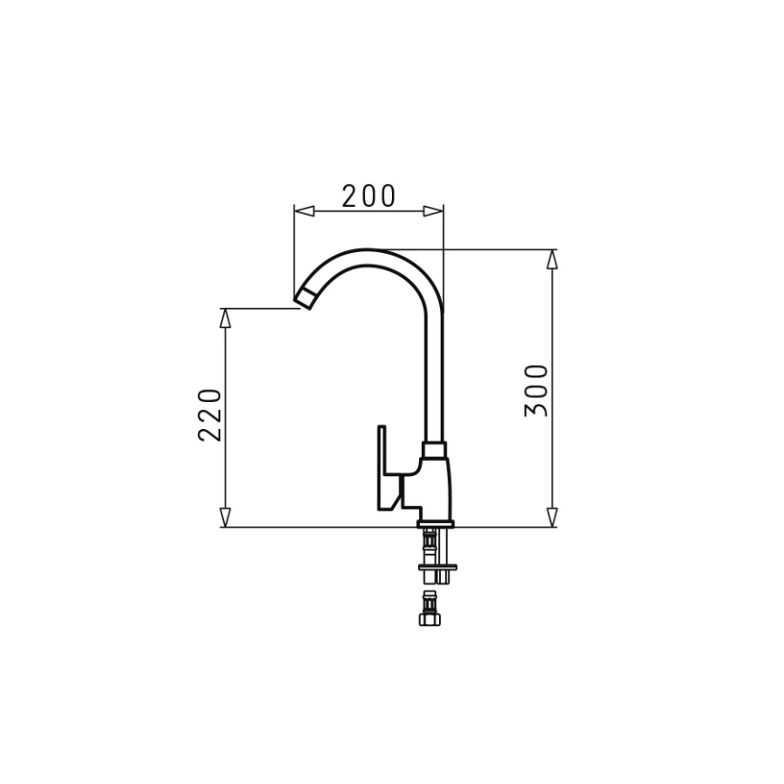 Pyramis 90913801 - Sink tap BELLO chrome